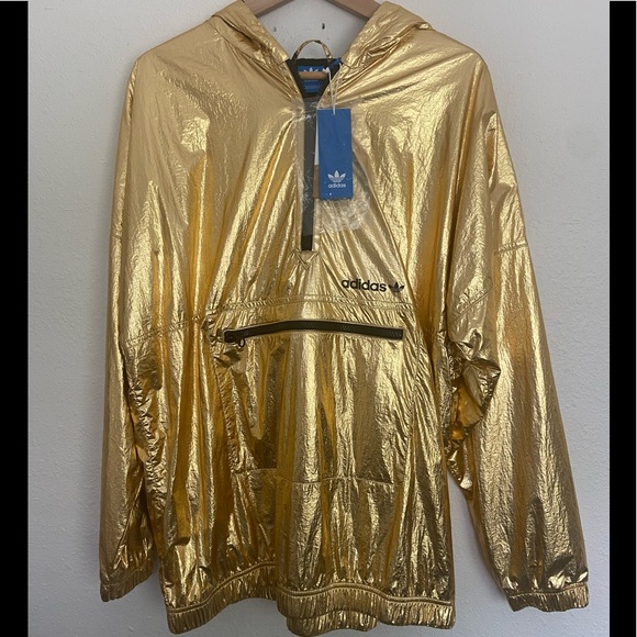 adidas Jackets & Blazers - Adidas Gold Windbreaker NWT